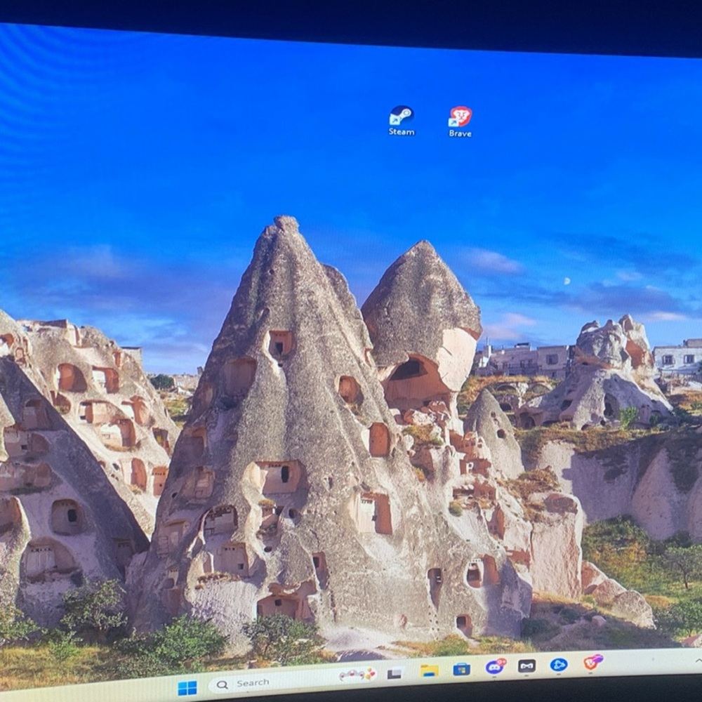 Samsung Laptop with Blue and Gray Display